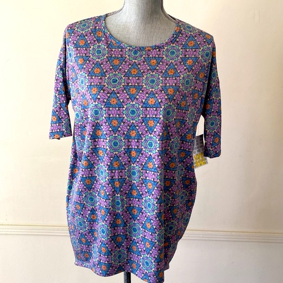 LuLaRoe “IRMA” HIGH-LOW TUNIC OVERSIZED TOP SIZE EXTRA EXTRA SMALL 🌟NWT🌟 - Picture 2 of 11